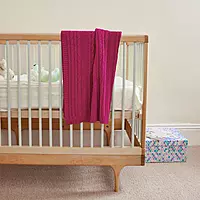 Baby Knit Blanket Royal Blue 1