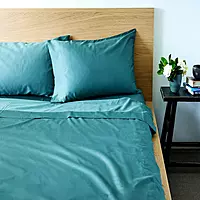 Cotton Sateen Bed Sheet Concrete Grey 1