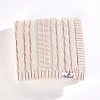 Baby Knit Blanket Royal Blue 1